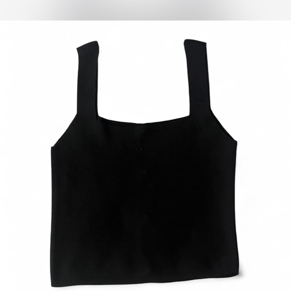 Black Button-Front Women's Top - Picture 2 of 6